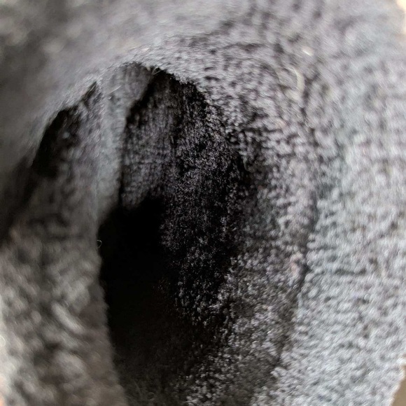 Faux fur kids winter boots with zipper ankle boots size 32  US 1 in black - Picture 7 of 7